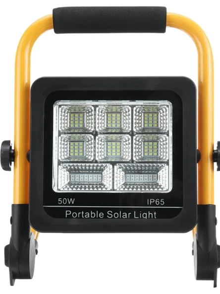 50 Watt Güneş Enerjili Solar Şarj Edilebilir 4 Modlu Acil Durum LED Paneli  AA185 ürün görseli 1