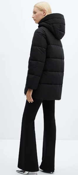 Mango Kapüşonlu kapitone anorak - Resim 2