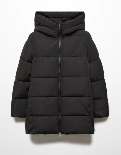 Mango Kapüşonlu kapitone anorak - Resim 4