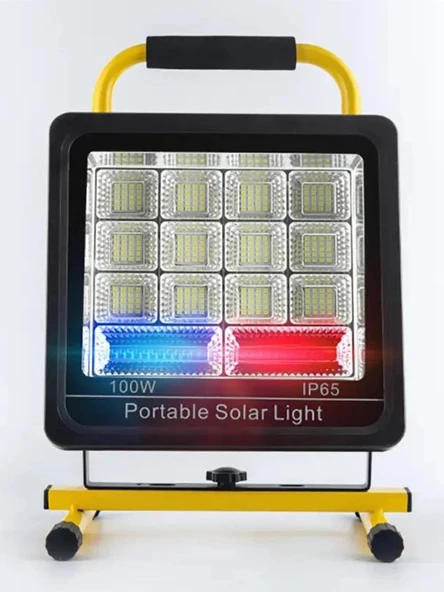 Güneş Enerjili Solar Şarj Edilebilir 4 Modlu Acil Durum LED Paneli  AA186 ürün görseli 1