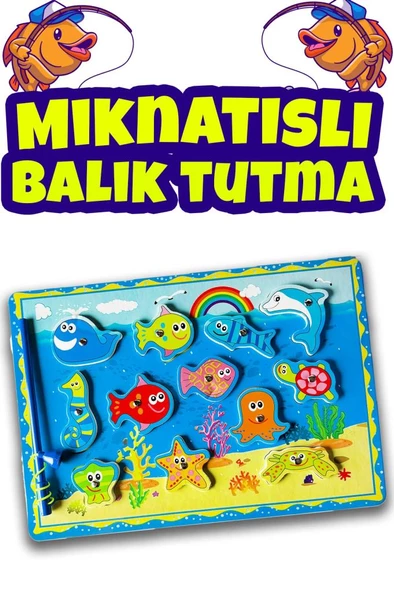 Kidsan Mıknatıslı Balık Tutma Puzzle  Oyunu ürün görseli 1