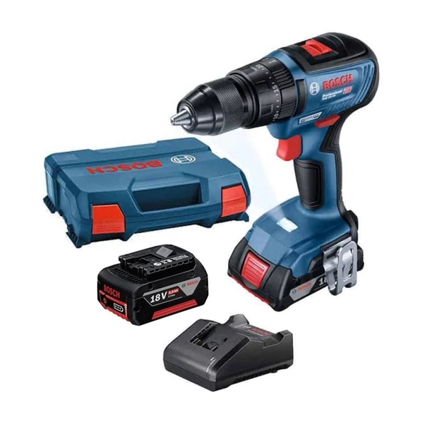 Bosch GSB 18V-50 Çift Akülü 2 Ah + 5 Ah Vidalama Makinesi 06019h5103 ürün görseli 1
