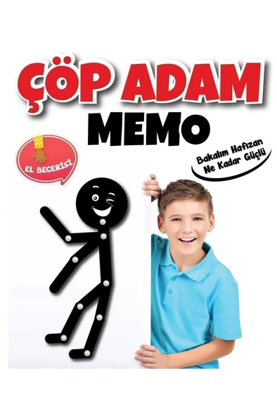 Kidsan Çöp Adam Memo Oyunu - Resim 2