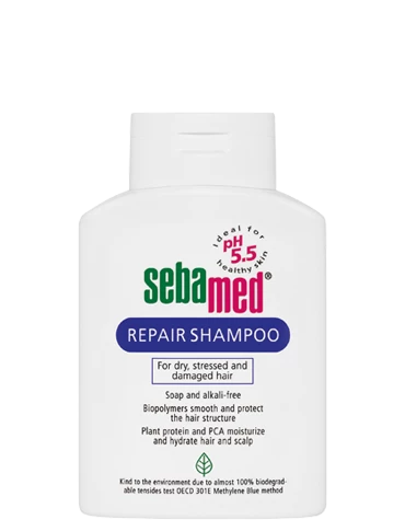 Sebamed Kuru ve Yıpranmış Saçlar için Onarıcı Bakım Şampuanı 200 ml ürün görseli 1