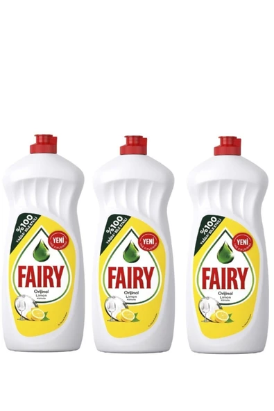 Fairy Bulaşık Deterjanı Limon 650 ml X 3 Adet ürün görseli 1