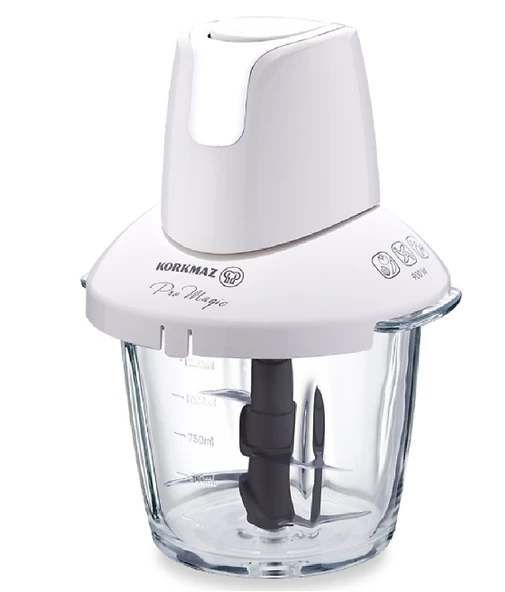 Korkmaz A460-08 Pro Magic Vanilya Krom 900 W 4 Bıçaklı Cam Doğrayıcı ürün görseli 1