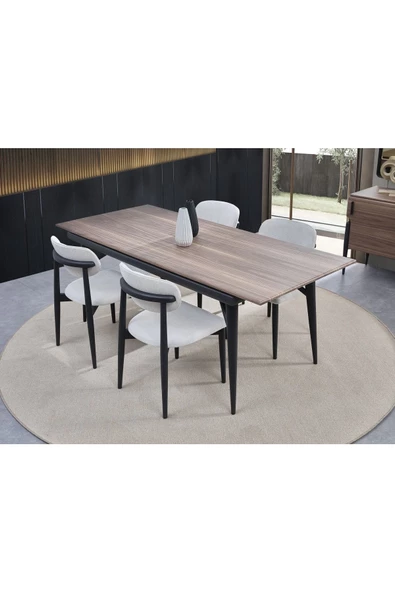 Onurdesign Tesla Açılır Mdf Kaplamalı Yemek Masası ürün görseli 1