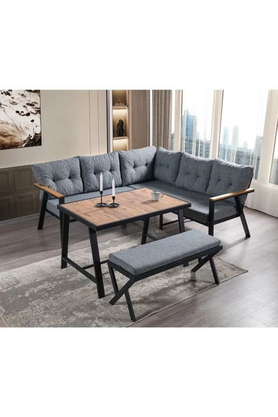 Onurdesign Asil Köşe Balkon Bahçe Çay Seti Takımı ürün görseli 1