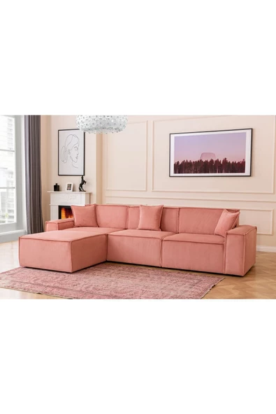 Onurdesign Pink Köşe Koltuk Takımı ürün görseli 1