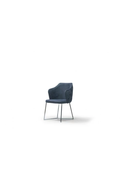 Onurdesign Neyran Sandalye Ahşap Kasa Demonte Metal Ayaklı Kapitoneli Sandalye ürün görseli 1