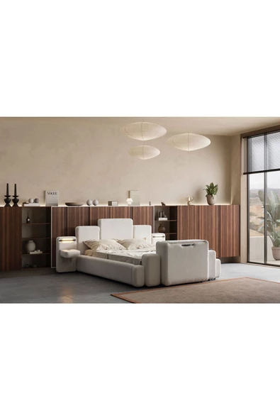 Onurdesign Berlin Tv Sistemli Fonksiyonel Akıllı Karyola ürün görseli 1