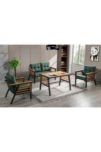 Onurdesign Açelya Bahçe Balkon Çay Seti Takımı - Resim 2