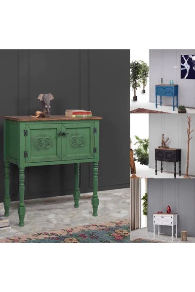 Onurdesign Dresuar Ahşap Pastel Boyalı Eskitme Tarz Dresuar ürün görseli 1