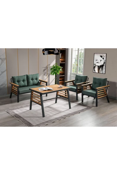 Onurdesign Açelya Bahçe Balkon Çay Seti Takımı ürün görseli 1