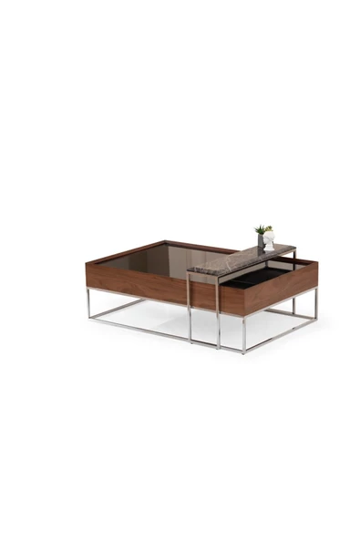 Onurdesign Taç Ceviz Orta Sehpa ürün görseli 1