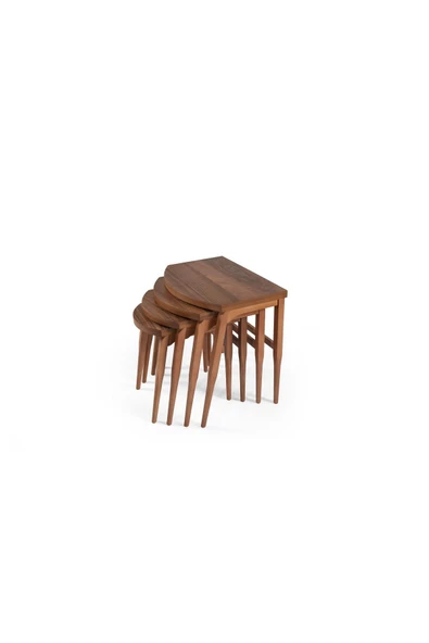 Onurdesign Ahşap 4lü D Zigon Sehpa ürün görseli 1
