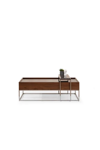 Onurdesign Taç Ceviz Orta Sehpa - Resim 2