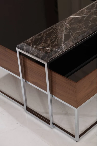 Onurdesign Taç Ceviz Orta Sehpa - Resim 4