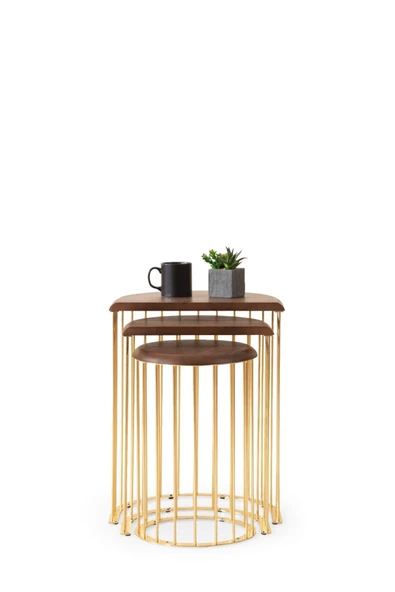 Onurdesign Nova 3 lü Zigon Sehpa ürün görseli 1
