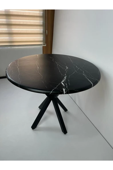 Onurdesign Form Stone Masa Cafe Dış Mekan İç Mekan Masa Mermer Desenli Mutfak Yemek Masası ürün görseli 1