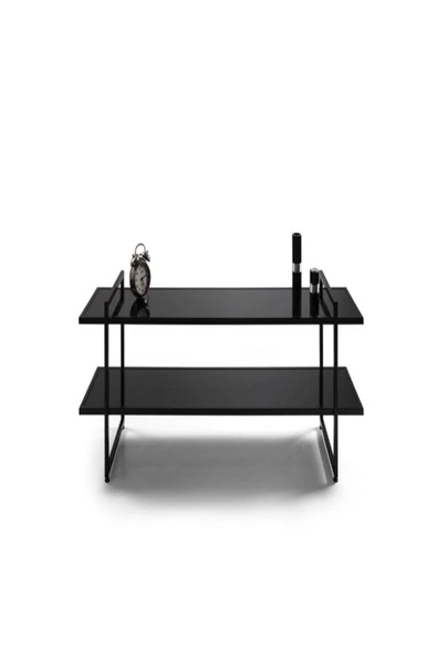 Onurdesign Zuma Metal Siyah Camlı Tv Sehpası ürün görseli 1