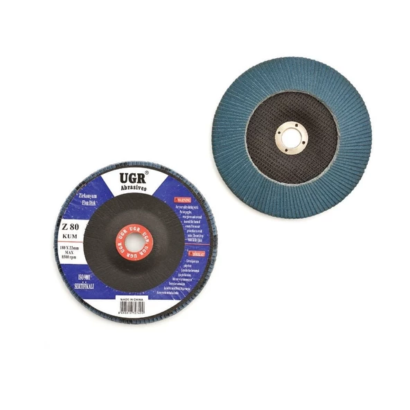 FLAP DİSK (ZİRKONYUM OKSİT) 180MMX80KUM (10 ADET) ürün görseli 1