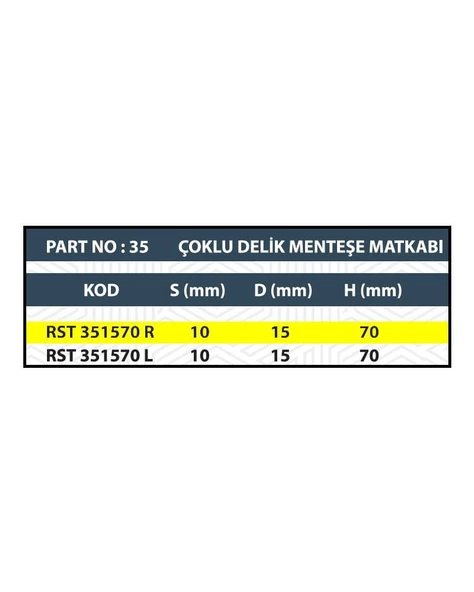 15x70 SAĞ ÇOKLU DELİK MATKABI - Resim 3