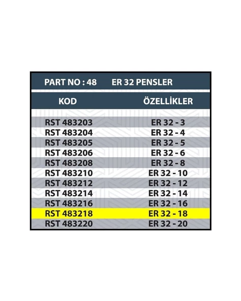 ER32 18MM CNC PENSİ - Resim 2