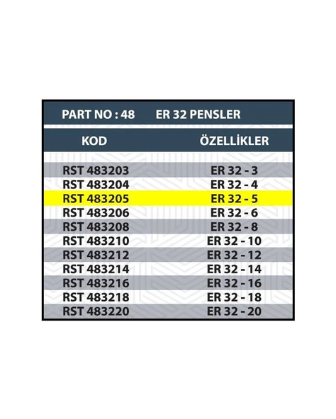 ER32 5MM CNC PENSİ - Resim 2
