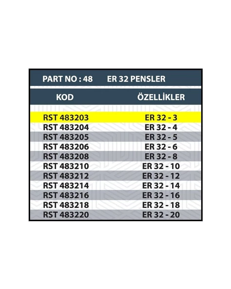 ER32 3MM CNC PENSİ - Resim 2