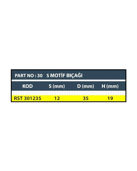 RESİSTE S MOTİF BIÇAĞI - Resim 3