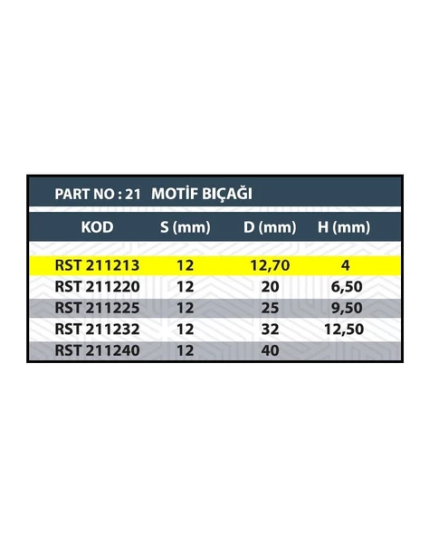 RESİSTE 12,7MM CNC MOTİF BIÇAĞI - Resim 3