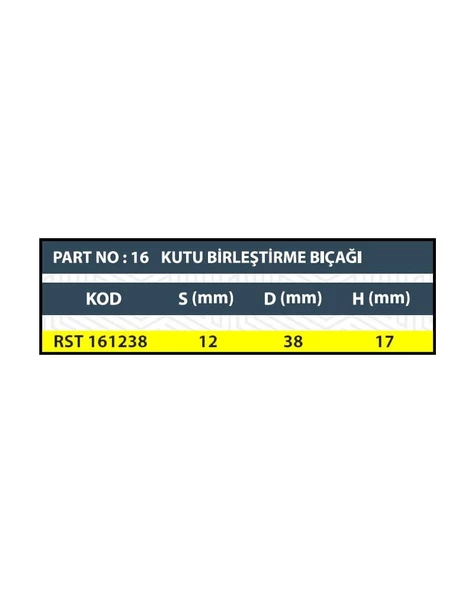 RESİSTE KUTU / KÖŞE BİRLEŞTİRME BIÇAĞI - Resim 3