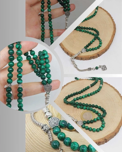 Malakit Taşı 99luk Tesbih 6mm (4965) ürün görseli 1
