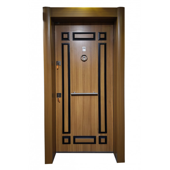 TEZ-2468 Eskitme Kabartmalı Model Daire Giriş Kapısı, Çelik Kapı, Villa Kapısı ürün görseli 1
