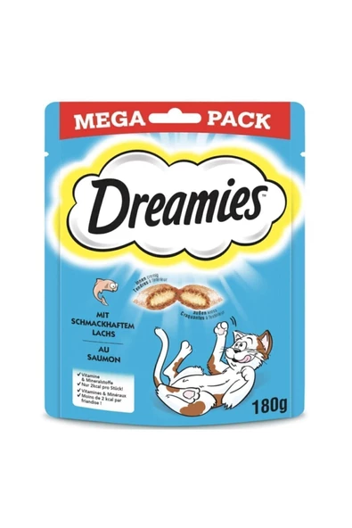 Dreamies Mega Pack Iç Dolgulu Somonlu Kedi Ödülü 180 gr ürün görseli 1