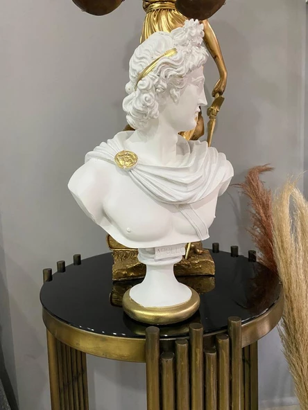 Apollont Büst Heykel Biblo - Resim 10