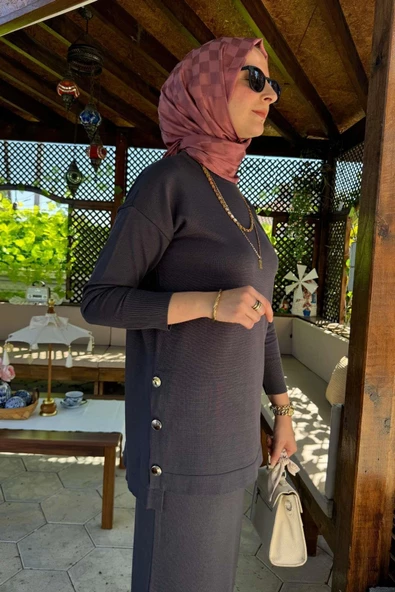 Sezen Triko Takım Antrasit - Resim 7