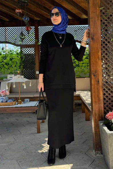 Sezen Triko Takım Siyah - Resim 2