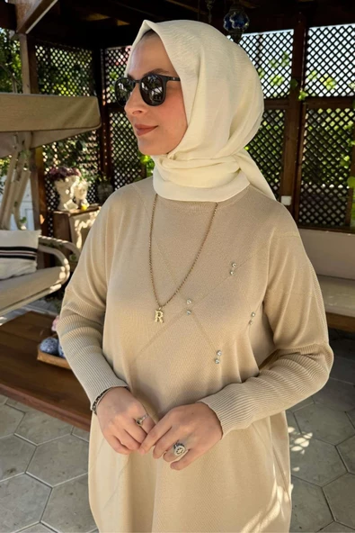 Melda Triko Tunik Taş - Resim 2
