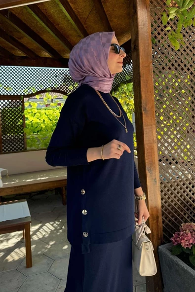 Sezen Triko Takım Lacivert - Resim 5