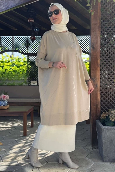 Melda Triko Tunik Taş - Resim 4