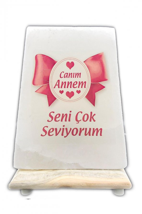 Anneler Günü hediyesi Tuz Lamba - Resim 2