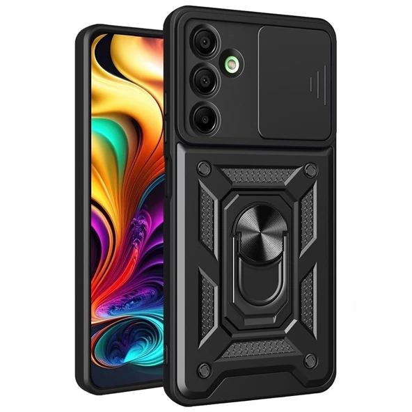 Gpack Samsung Galaxy A16 Kılıf Pars Sürgülü Vega Yüzüklü Sert Silikon ürün görseli 1