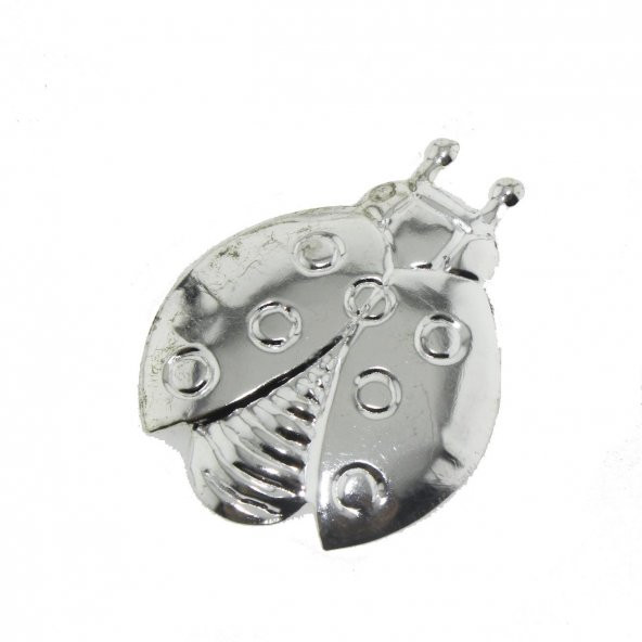 20 Adet 3x4cm Metal Uğur Böceği - Resim 2