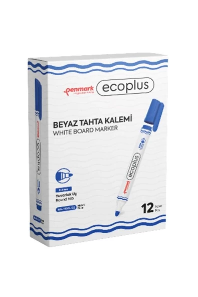 penmark Ecoplus Beyaz Tahta Kalemi 1 Kutu 12'li ürün görseli 1