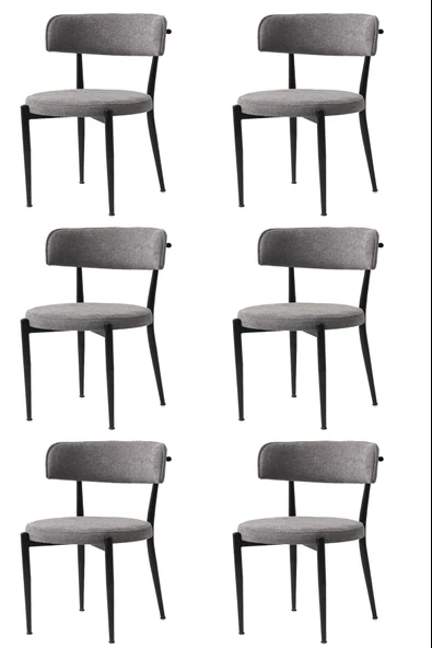 Gözde Sandalye Metal 6 Li Set Cafe,Restaurant,Mutfak,Salon,Yemek Odası Sandalyesi ürün görseli 1