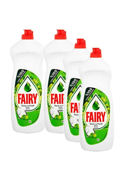 Fairy Bulaşık Deterjanı Elma 650 ml x 4 Adet ürün görseli 1