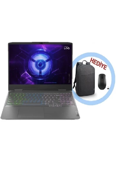 LENOVO LOQ 15IRH8 82XV00G9TXM1 i7-13620h 32GB 512 GB SSD RTX4060 15.6" W11H FHD Dizüstü Bilgisayar ürün görseli 1