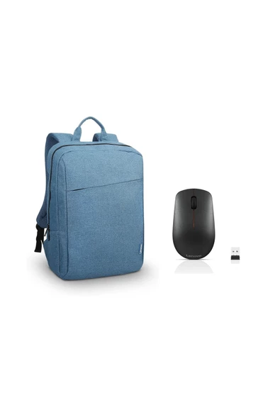 LENOVO 400 Kablosuz Mouse GY50R91293 + GX40Q17226 15.6" Toploader B210 Notebook Sırt Çantası Mavi ürün görseli 1